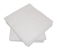 100 White Linen Feel Airlaid Paper Napkins 40x40cm - 2 x Packs of 50