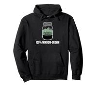 100% Window-Grown Urban Garden Mason Jar Sprouts Pullover Hoodie