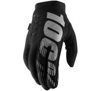 100% Women's Brisker Cold-Weather Gloves L Black 10005-00003