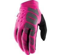 100% WOMENS BRISKER COLD WEATHER GLOVES PINK/BLACK LARGE 10005-00007