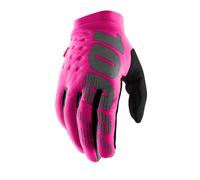 100% Women's Brisker Gloves Ladies Motocross Enduro Gloves Pink/Black