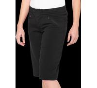 100% Women's Ridecamp Shorts Small Black 45901-001-10