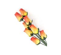 100 Wooden Roses In Many Colours 100 Single Rose Stems For Creating Bouquets or Displays In Craft project and More (Yellow Red Tip)
