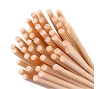 100 Wooden Sticks - 15cm x 5mm Dowels for Crafting, DIY Projects and Woodworking
