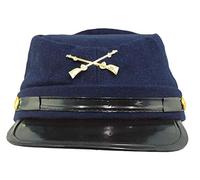 100% Wool Civil War Union Kepi Replica Hat S/M, Brass, 9.25 x 7.5 x 4.5 inches