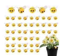 100 Wool Felt Bee Craft Balls Felt Craft Balls Ornaments Minis Wool Felt Bees Cute Bee Craft Supplies for Jewelry Accessories Baby Shower Decorations Bee Supplies