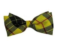 100% Wool Pre-tied Macleod of Lewis Tartan Bow Tie, Other Tartans selectable via button