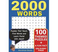 100 Word Search Puzzles for Adults - with Fun Facts: Educational & Brain Training Word Search for Adults and Seniors -- Relaxing, Themed Puzzles with Interesting Trivia (Fun & Facts Puzzle Series)