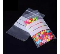 100 Write of Panel Plain Grip Seal Bags - Big, Medium, Small Resealable Clear Plastic Bags - Mini, Little, Tiny Transparent Polythene Pouches - 3" x 3.25" (76mm x 83mm)