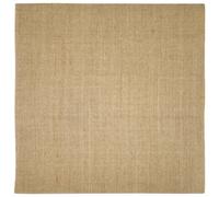 vidaXL Sisal Rug Cat Scratching Mat - Non-Slip, Durable 100% Sisal Carpet Area, Easy to Maintain, Perfect for Cat Furniture Cover, 100x100cm