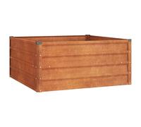 (100 x 100 x 45 cm (L x W x H)) vidaXL Garden Raised Bed Outdoor Pot Plant Stand Planter Rusty Corten Steel