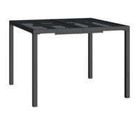 (100 x 100 x 72 cm) vidaXL Garden Table Outdoor Table Coffee Tea Dining Table Anthracite Steel