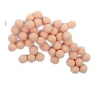 100 x 10mm Pom Poms Fluffy Craft Choose Your Colour 14 Choices (Beige)