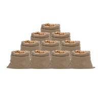 (100 x 110 cm/ 10 pcs) vidaXL Jute Sacks Jute Bag Burlap Bag Hessian Bag 5 pcs 100% Jute 220 gsm