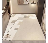 100 x 120 cm Entryway Door Mats for Indoor Outdoor, Modern Bordered Area Rugs with Non-Skid Backing, Easy to Clean Non Shedding, Soft Low Pile Floor Carpet for Living Room Kitchen Bedroom, Style D