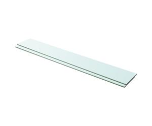 (100 x 15 cm/ 2 pcs) vidaXL 1/2x Shelves Panel Glass Clear Sheet Shelf Panel Ledge Multi Sizes