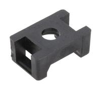 100 x 151-30300 holder screwable polyamide UL94V-2 black W. cable ties: 5 mm HEL