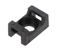 100 x 151-30400 holder screwable polyamide UL94V-2 black W. cable ties: 5 mm HEL