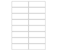 100 x 16 Labels per Sheets A4 White Self Adhesive Address Shipping Mailing Labels, Sticky Back Printing Sticker, Laser/Inkjet Printers and Copier Size 105mm x37mm,