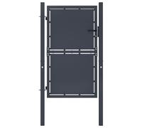 vidaXL Garden Gate Steel 100x175 cm Anthracite, Black