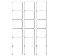100 x 18 Labels per Sheet A4 White Self Adhesive Address Shipping Mailing Labels, Sticky Back Printing Sticker, Laser/Inkjet Printers and Copier Size 63.5 x46mm