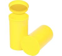 100 x 19 Drams Pop Tops vials 80ml Storage containers Herbs & Medicine Container, Squeeze containers Color Lemon