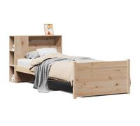 (100 x 200 cm) vidaXL Bookcase Bed without Mattress Bed Base Solid Wood Pine