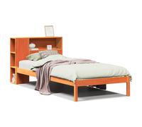 (100 x 200 cm) vidaXL Bookcase Bed without Mattress Wax Solid Wood Pine