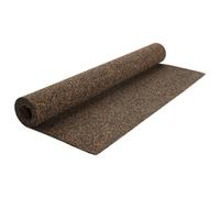 vidaXL Rubber Cork Roll - 100x200 cm, 5 mm Thick - Functional and Versatile Floor Underlay - Soundproof & Heat-Insulating, Easy Clean, Brown