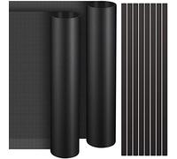 100 x 30 cm DIY PC Case Dust Mesh Filter 2 Pieces PVC Dustproof Magnetic Dust Filter Cover Black Fan Cooler PC Dust Filter Computer Fan Filter with 8 Pcs Magnetic Frame Strip for Computer PC Case