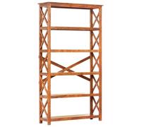 (100 x 30 x 180 cm) vidaXL Bookshelf Display Rack Unit Bookcase Storage Shelf Solid Wood Acacia