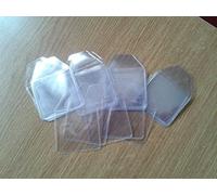 100 x 35mm - 1.5" x 1.5" - Plastic PVC Coin Envelope Wallets - Badge Holders