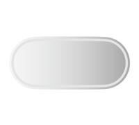 LED Bathroom Mirror Wall Mirror Wall Vanity Mirror with LED Light Oval vidaXL
