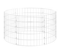 (100 x 50 cm (Dia. x H)) vidaXL Circular Gabion Pole Garden Gabion Basket Gabion Cage Galvanised Steel