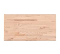 vidaXL Table Top 100x50x1.5 cm Rectangular Solid Wood Beech