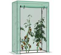 100 x 50 x 150cm Greenhouse Steel Frame PE Cover with Roll-up Door Outdoor