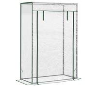 100 x 50 x 150cm Greenhouse Steel Frame PVC Cover with Roll-up Door Outdoor for Backyard