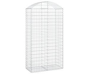 (100 x 50 x 180/200 cm) vidaXL Arched Gabion Basket Galvanised Iron Mesh Wire Stone Basket Multi Sizes