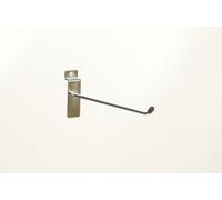 100 X 6" (15cm) Chrome Slatwall Slotwall Slat Wall Hook Prong Arm Retail Shop Display