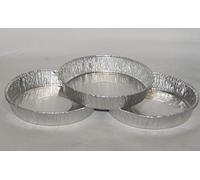 100 x 6" Round Foil Trays with No Holes