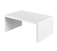 (100 x 60 x 43cm) Charles Jacobs Coffee Table Modern Living Room Rectangle Wooden Side Table Home Furniture White