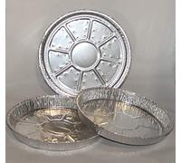 100 x 8" Round Foil Trays with Holes