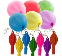 100 x 8g Thick Assorted Colours Of Children's Punch Balloons, 18 Inch, Strong Punching Balloons By Cathys Candy Cart, Party Bag Toys For Kids, Party Games. Colours Sent At Random.