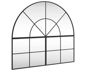 (100 x 90 cm) vidaXL Wall Mirror Hall Bedroom Makeup Mirror Hanging Mirror Black Arch Iron