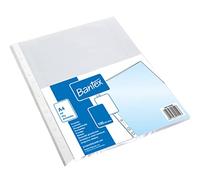 100 x A4 Bantex Matt Polypropylene Film Document Wallets 40 Micron