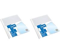 100 x A4 Bantex Matt Polypropylene Film Document Wallets 40 Micron (Pack of 2)