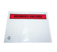 100 x A5 Printed Document Enclosed Wallet (225 x 165 mm) | Peel & Seal Clear Plastic Envelopes/Sleeves/Pockets/Wallets | Attach Invoices, Packing Lists & Delivery Notes to Parcels HTUK