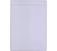 100 x A6 ID Sleeves Clear - Plastic ID Card Holder Vertical - Soft Plastic Card Sleeves for Name Badges, Trade Shows & Events - Fits Inserts 105 x 148 mm - Portrait Format Protective Cases Se