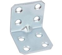 100 x Angle Connector with Bead 30 x 30 x 30 x 1.5 mm 8 Holes