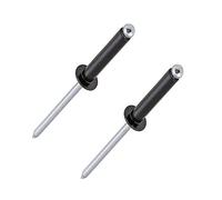 100 x Black Aluminium Rivets, Dome Headed 4.0 x 8mm Blind Pop Rivet